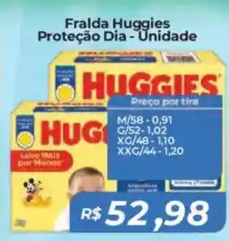 Mart Minas Fralda Huggies Proteção Dia - Unidade oferta