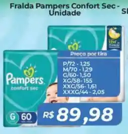 Mart Minas Fralda Pampers Confort Sec- Unidade oferta