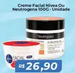 Mart Minas Creme Facial Nivea Ou Neutrogena Unidade oferta