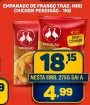 Dom Atacadista Empanado de frango trad. mini chicken perdigão oferta