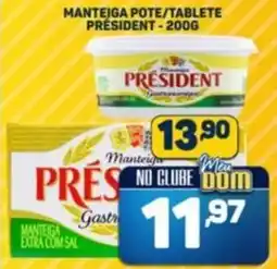 Dom Atacadista Manteiga pote/tablete president oferta