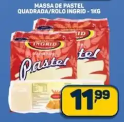 Dom Atacadista Massa de pastel quadrada/rolo ingrid oferta