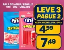 Dom Atacadista Bala gelatina/regaliz fini unidade oferta