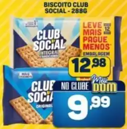 Dom Atacadista Biscoito club social oferta