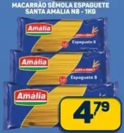 Dom Atacadista Macarrão semola espaguete santa amalia n8 oferta