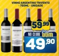 Dom Atacadista Vinho argentino trivento unidade oferta