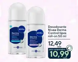Coop Desodorante Nivea Derma Control tipos roll-on oferta