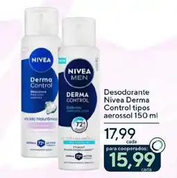 Coop Desodorante Nivea Derma Control tipos aerossol oferta