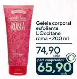 Coop Geleia corporal esfoliante L'Occitane romã oferta