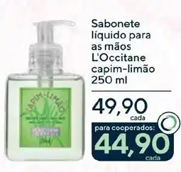 Coop Sabonete líquido para as mãos L'Occitane capim-limão oferta
