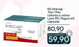 Coop Kit Imecap Hair Max cabelos e unhas oferta