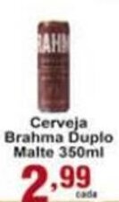 Rossi Supermercado Cerveja Brahma Duplo Malte 350ml oferta