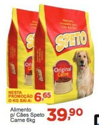 Rossi Supermercado Alimento p/ caes Speto Carne 6kg oferta