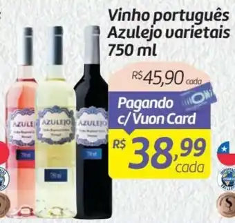 Vingo portugues Azulejo varietais 750ml