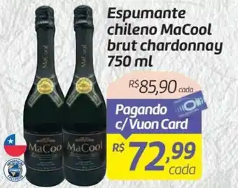 Comper Espumante chileno MaCool brut chardonnay 750ml oferta