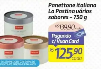 Comper Panettone italiano La Pastina varios sabores 750g oferta