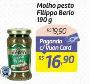 Molho Pesto Filippo Berio 190g