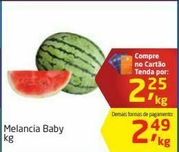 Tenda Atacado Melancia baby kg oferta