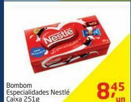 Tenda Atacado Bombom especialidades nestlé 251g oferta