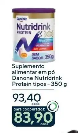 Coop Suplemento alimentar em pó Danone Nutridrink Protein tipos oferta