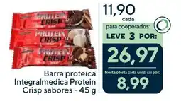 Coop Barra proteica Integralmedica Protein Crisp sabores oferta