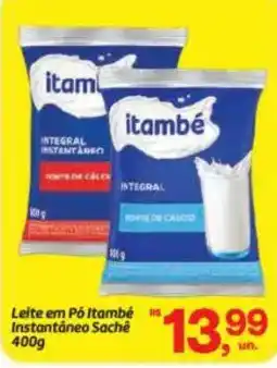 Fort Atacadista Leite em Pó itambé Instantáneo Sachê oferta