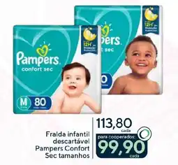 Coop Fralda infantil descartável Pampers Confort Sec tamanhos oferta