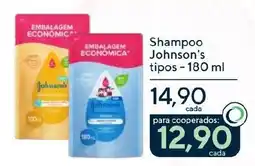 Coop Shampoo Johnson's tipos oferta