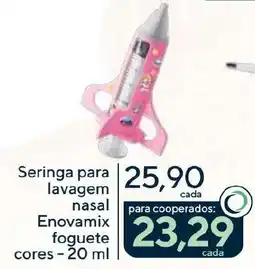 Coop Seringa para lavagem nasal Enovamix foguete cores - oferta