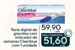 Coop Teste digital de gravidez com indicador de semanas Clearblue oferta