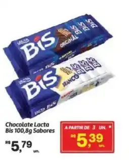 Fort Atacadista Chocolate Lacta Bis Sabores oferta
