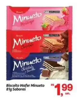 Fort Atacadista Biscoito Wafer Minueto Sabores oferta