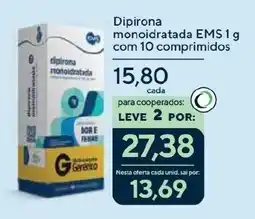 Coop Dipirona monoidratada EMS 1g oferta