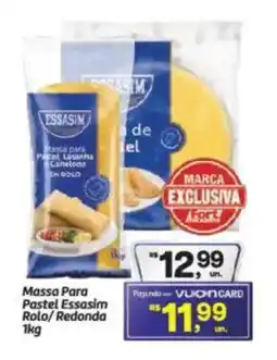 Fort Atacadista Massa Para Pastel Essasim Rolo/Redonda oferta