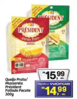 Fort Atacadista Queijo Prato/ Mussarela Président Fatiado Pacote oferta