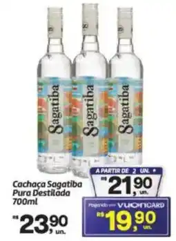Fort Atacadista Cachaça Sagatiba Pura Destilada oferta