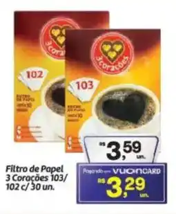 Fort Atacadista Filtro de Papel 3 Corações 103/ 102 oferta