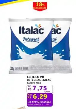 Assaí Atacadista Leite em pó integral italac oferta