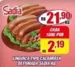 Violeta Supermercados Linguica tipo calabresa defumada sadia oferta