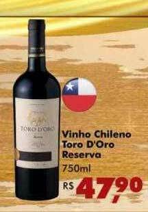 Big Box Vinho Chileno Toro D'oro Reserva oferta