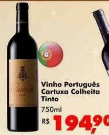 Big Box Vinho Português Cartuxa Colheita Tinto oferta