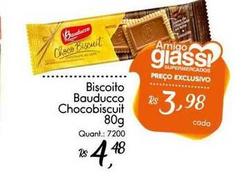 Giassi Supermercados Biscoito Bauducco Chocobiscuit oferta