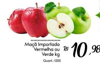 Giassi Supermercados Maçã Importada Vermelha Ou Verde Kg oferta