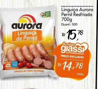 Giassi Supermercados Linguiça Aurora Pernil Resfriada oferta