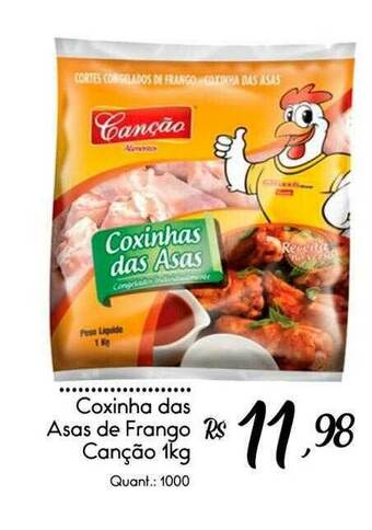 Giassi Supermercados Coxinha Das Asas De Frango Canção oferta