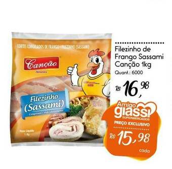 Giassi Supermercados Filezinho De Frango Sassami Canção oferta