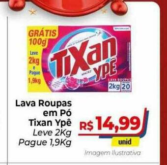 Hiper Moreira Lava Roupas Em Pó Tixan Ypê oferta