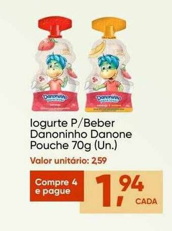 Imec Supermercados Iogurte P Beber Danoninho Danone Pouche oferta