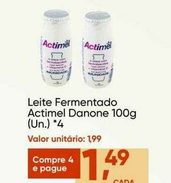 Imec Supermercados Leite Fermentado Actimel Danone oferta