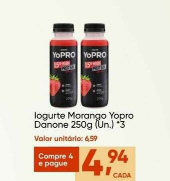 Imec Supermercados Iogurte Morango Yopro Danone oferta